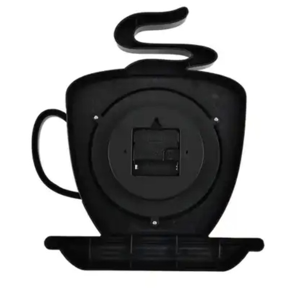 Coffee Cup Cappuccino Clock Battery Operated Wall Clock or Freestanding Brown - Picture 9 of 16